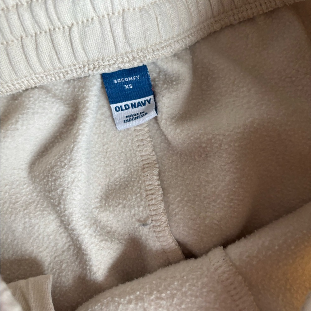 Old Navy set of 2 joggers cream & black size XS - Picture 4 of 9
